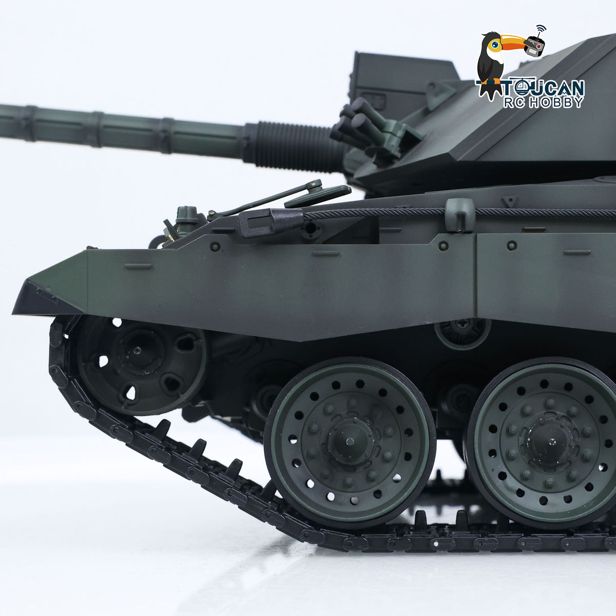 Henglong 1/16 TK7.0 Professional British Challenger II 3908 RTR RC Tank with 360 Degrees Turret BB IR Smoke Metal Tracks Sprockets Idlers Road Wheels Gearbox