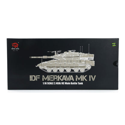 RTR Heng Long 1/16 7.0 Plastic IDF Merkava MK IV 3958 RC Tank Barrel Recoil BB IR 360 Degree Turret Smoke Metal Suspension Arm