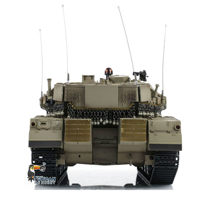 Heng Long 1/16 RC 3958 Main Battle Tank IDF Merkava MK IV Remote Control Military Tanks BB Unit Infrared Combat Barrel Recoil Metal Suspension Arms