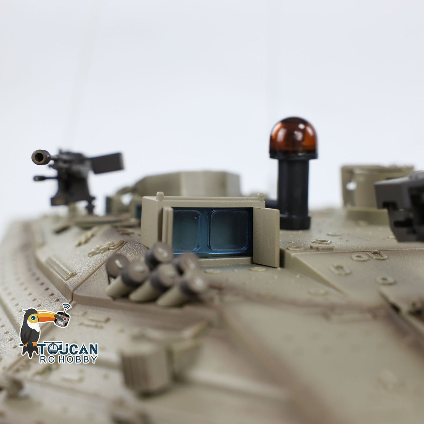 Henglong 1/16 Plastic TK7.0 IDF Merkava MK IV RTR RC Tank 3958 with FPV 360 Degrees Turret Barrel Recoil BB Smoke Steel Gearbox
