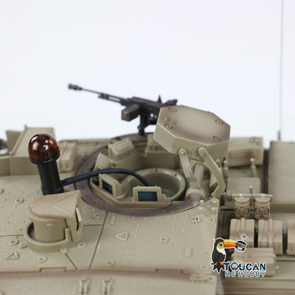 Henglong 1/16 Plastic TK7.0 IDF Merkava MK IV RTR RC Tank 3958 with FPV 360 Degrees Turret Barrel Recoil BB Smoke Steel Gearbox