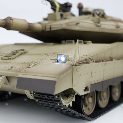 Heng Long 1/16 RC Battle Tank IDF Merkava IV 3958 Remote Control Military Tanks Infrared Combat BB Shooting Smoke Two Battery