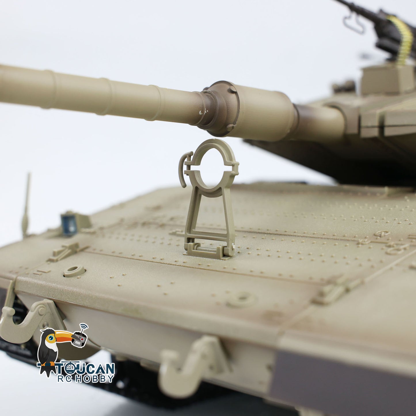 Henglong 1/16 Plastic TK7.0 IDF Merkava MK IV RTR RC Tank 3958 with FPV 360 Degrees Turret Barrel Recoil BB Smoke Steel Gearbox