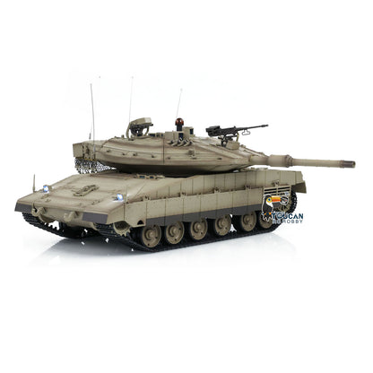 Henglong 1/16 Plastic TK7.0 IDF Merkava MK IV RTR RC Tank 3958 with FPV 360 Degrees Turret Barrel Recoil BB Smoke Steel Gearbox