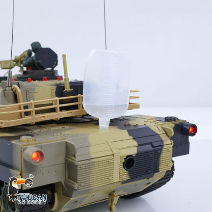 IN Stock Henglong 1/24 Plastic 3816 AbramsM1A2 RC Tank Model with Smoke Infrared Combat Turret Elevation and Depression Sound Light