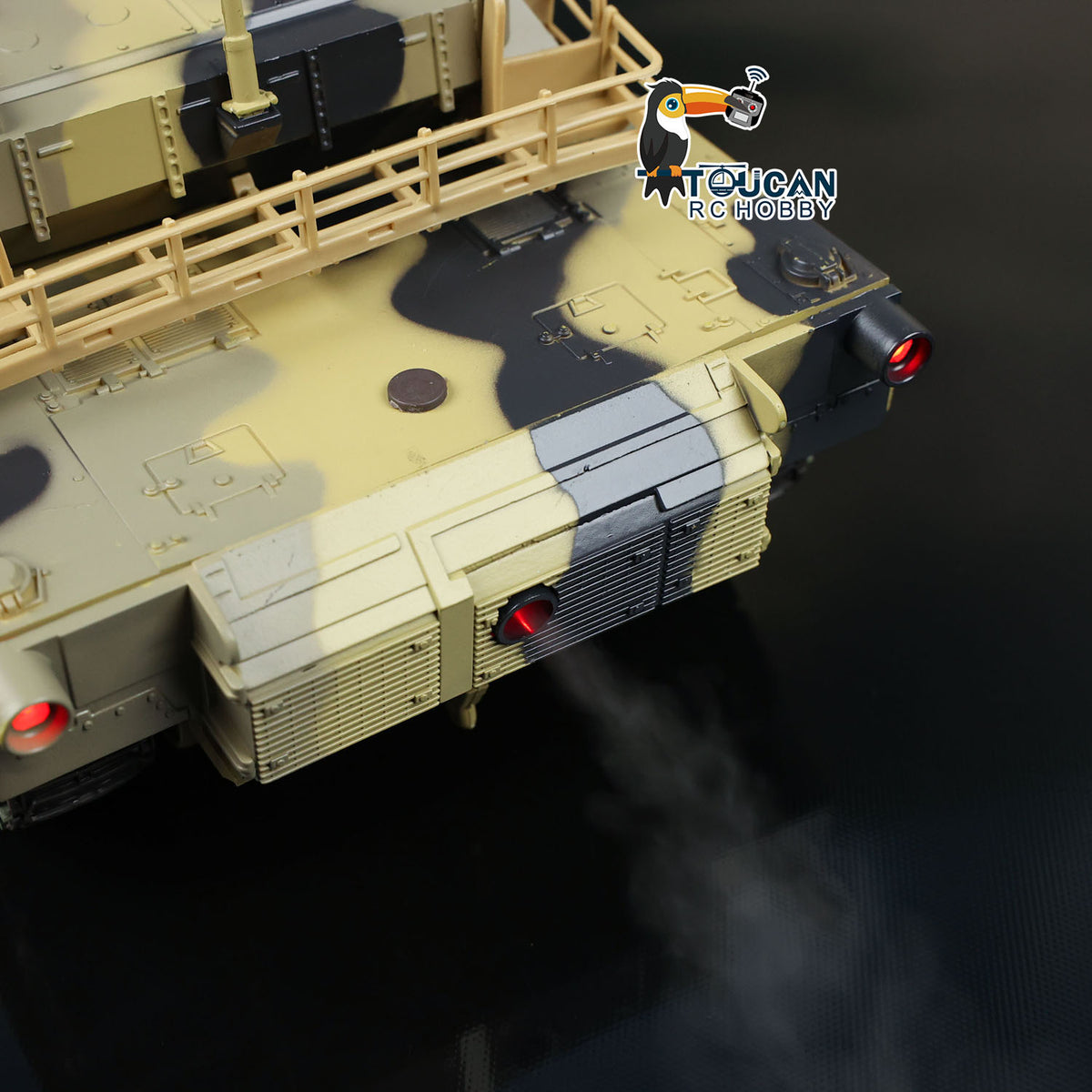 IN Stock Henglong 1/24 Plastic 3816 AbramsM1A2 RC Tank Model with Smoke Infrared Combat Turret Elevation and Depression Sound Light