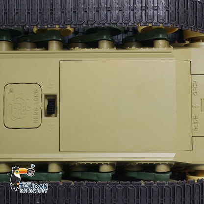 IN Stock Henglong 1/24 Plastic 3816 AbramsM1A2 RC Tank Model with Smoke Infrared Combat Turret Elevation and Depression Sound Light