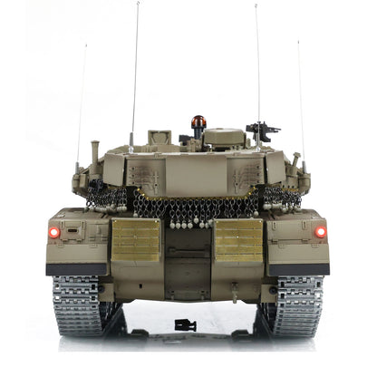 Henglong 1/16 RC Tank IDF Merkava MK IV 3958 Remote Control Battle Tank Metal Wheels Tracks Gearbox 360 Degree Turret Smoke 2 Battery