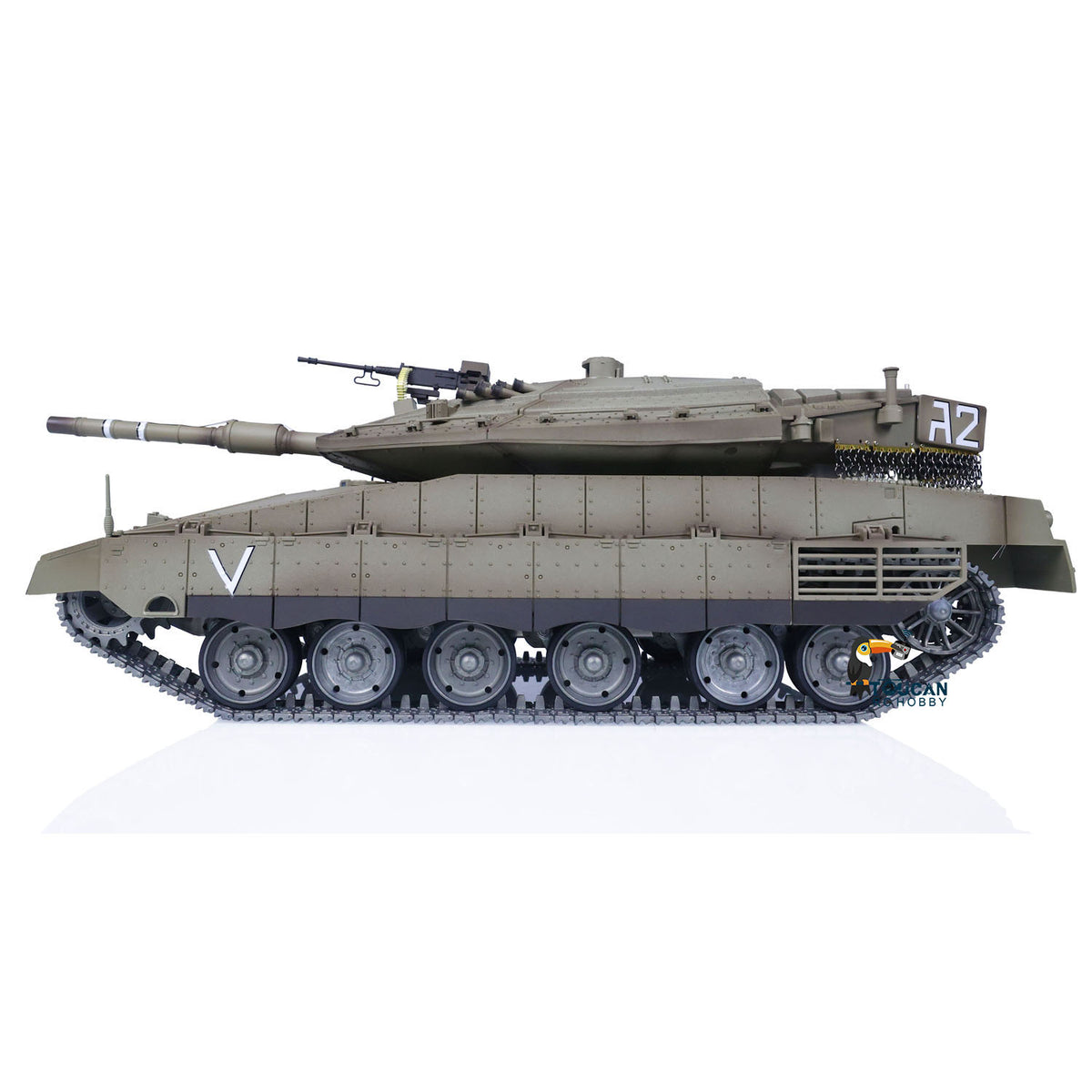 IN Stock Henglong 1/16 TK7.1 IDF Merkava MK IV 3958 RTR RC Tank with 360 Degrees Turret IR Metal Chassis Tracks Sprockets Idlers road Wheels Steel Gearbox
