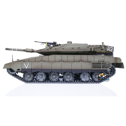 IN Stock Henglong 1/16 TK7.1 IDF Merkava MK IV 3958 RTR RC Tank with 360 Degrees Turret IR Metal Chassis Tracks Sprockets Idlers road Wheels Steel Gearbox