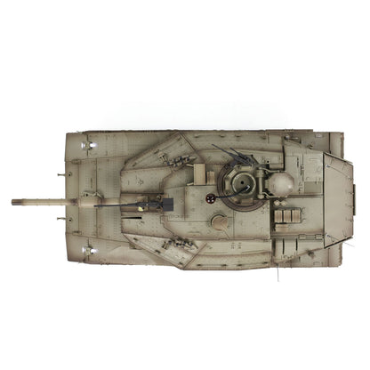 Henglong 1/16 RC Tank IDF Merkava MK IV 3958 Remote Control Battle Tank Metal Wheels Tracks Gearbox 360 Degree Turret Smoke 2 Battery