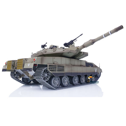 IN Stock Henglong 1/16 TK7.1 IDF Merkava MK IV 3958 RTR RC Tank with 360 Degrees Turret IR Metal Chassis Tracks Sprockets Idlers road Wheels Steel Gearbox