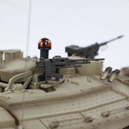 Henglong 1/16 RC Tank IDF Merkava MK IV 3958 Remote Control Battle Tank Metal Wheels Tracks Gearbox 360 Degree Turret Smoke 2 Battery