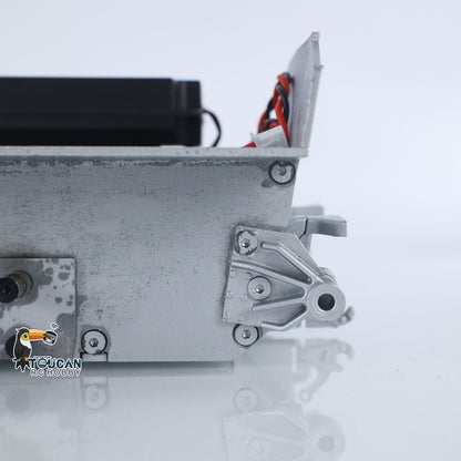 Metal Chassis Smoke Unit Gearbox Power Blue Motor Speaker Switch for Henglong 1/16 RC Battle Tank 3898 USA M4A3 Sherman Model