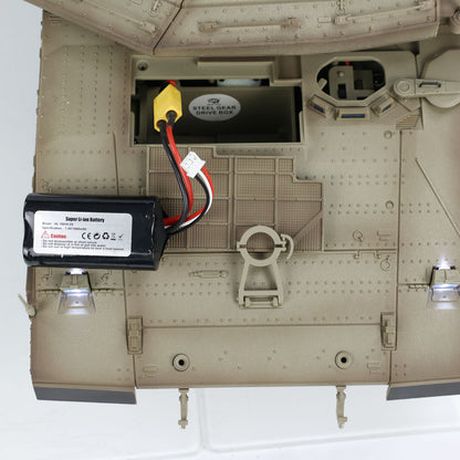 Henglong 1/16 RC Tank IDF Merkava MK IV 3958 Remote Control Battle Tank Metal Wheels Tracks Gearbox 360 Degree Turret Smoke 2 Battery