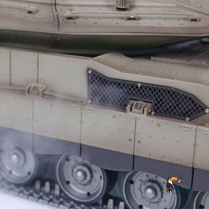 IN Stock Henglong 1/16 TK7.1 IDF Merkava MK IV 3958 RTR RC Tank with 360 Degrees Turret IR Metal Chassis Tracks Sprockets Idlers road Wheels Steel Gearbox