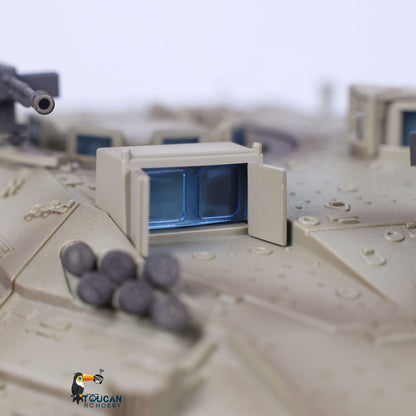 IN Stock Henglong 1/16 TK7.1 IDF Merkava MK IV 3958 RTR RC Tank with 360 Degrees Turret IR Metal Chassis Tracks Sprockets Idlers road Wheels Steel Gearbox