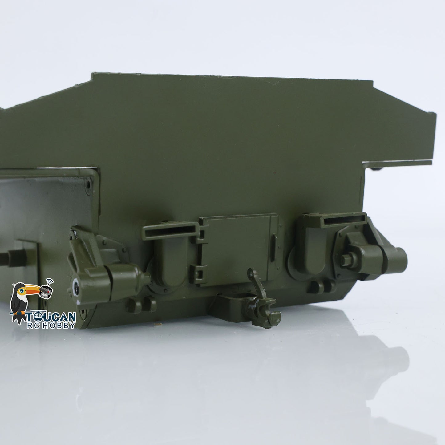 Metal Chassis with Metal Smoke Unit Switch for Henglong 1/16 RC Tank 3898 USA M4A3 Sherman Model Military Armored Car Adults Toy