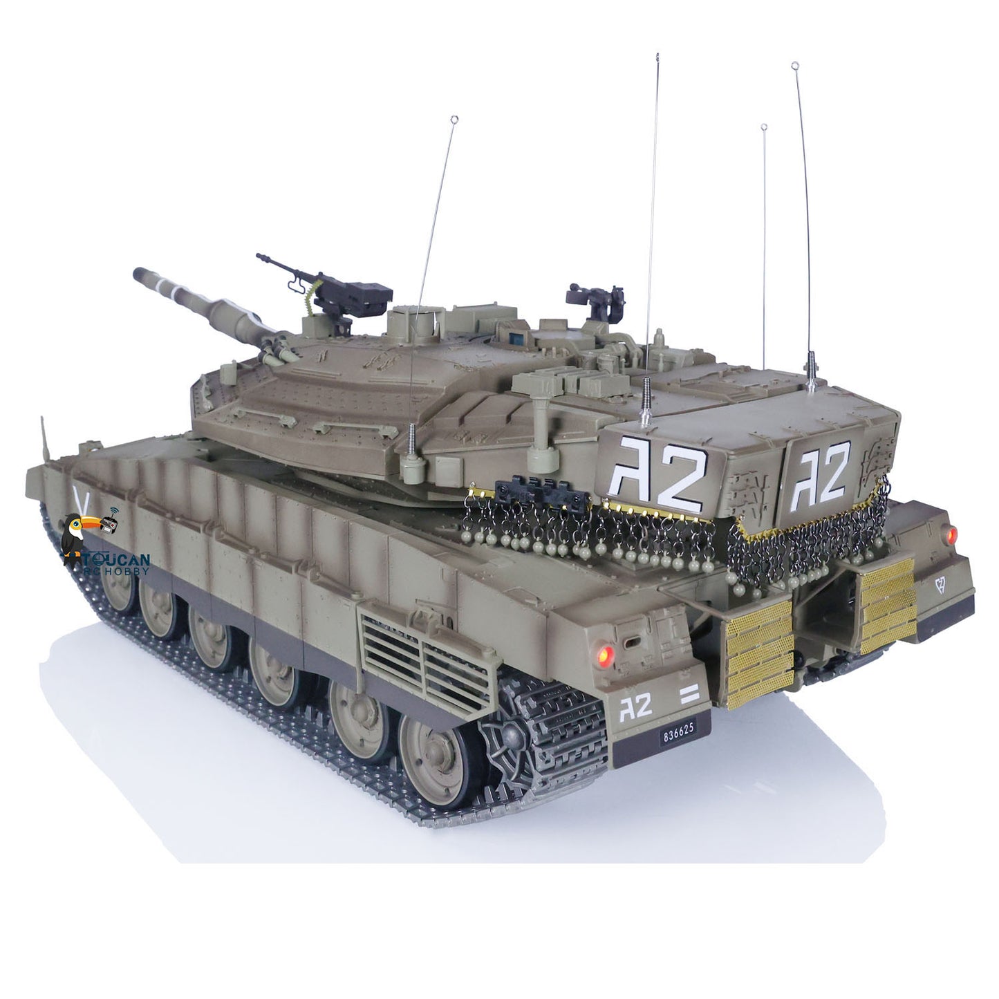 Radio Control Tank 1/16 Heng Long IDF Merkava MK IV 3958 Comes With 360?? Turret Rotary Upgrade Edition Recoil Barrel Sound Light RTR