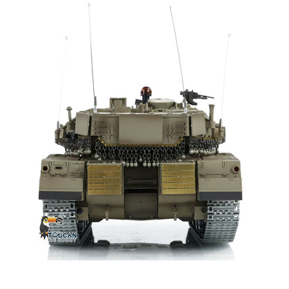 Henglong 1/16 TK7.0 IDF Merkava MK IV RTR RC Tank 3958 with 360 Degree Turret Barrel Recoil BB IR Smoke Metal Gearbox Tracks Sprockets Idlers Wheels