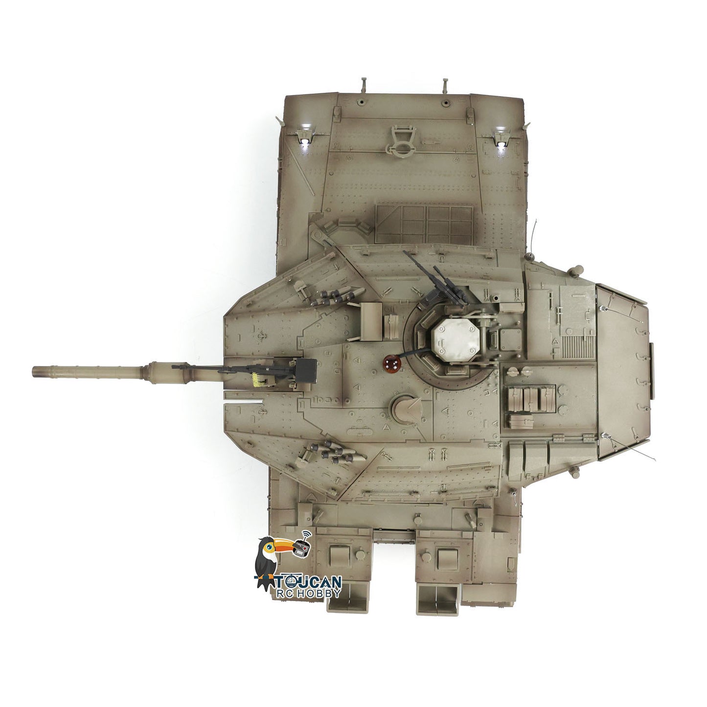 Henglong 1/16 TK7.0 IDF Merkava MK IV RTR RC Tank 3958 with 360 Degree Turret Barrel Recoil BB IR Smoke Metal Gearbox Tracks Sprockets Idlers Wheels