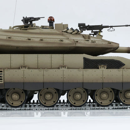 7.0 HengLong RC Tank 1/16 IDF Merkava MK IV 3958 Barrel Flash & Smoke Effect 360 Degree Turret BB IR Armored Military Vehicle Model
