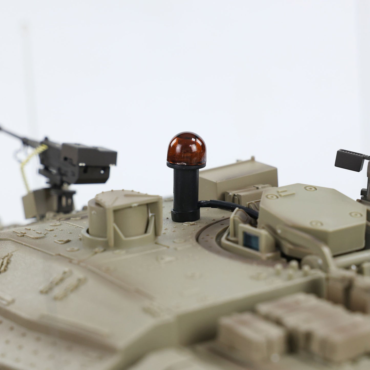 7.0 HengLong RC Tank 1/16 IDF Merkava MK IV 3958 Barrel Flash & Smoke Effect 360 Degree Turret BB IR Armored Military Vehicle Model