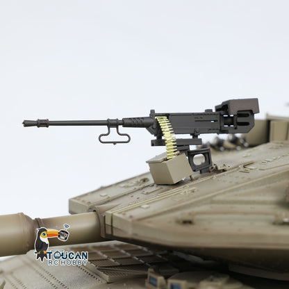 Henglong 1/16 TK7.0 IDF Merkava MK IV RTR RC Tank 3958 with 360 Degree Turret Barrel Recoil BB IR Smoke Metal Gearbox Tracks Sprockets Idlers Wheels