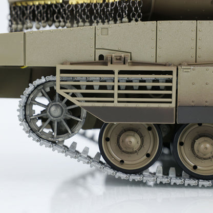 1/16 RC Tank Heng Long Merkava MK IV 3958 Remote Control Battle Tank Upgraded Metal Sprockets Smoke BB Shooting Dual Battery
