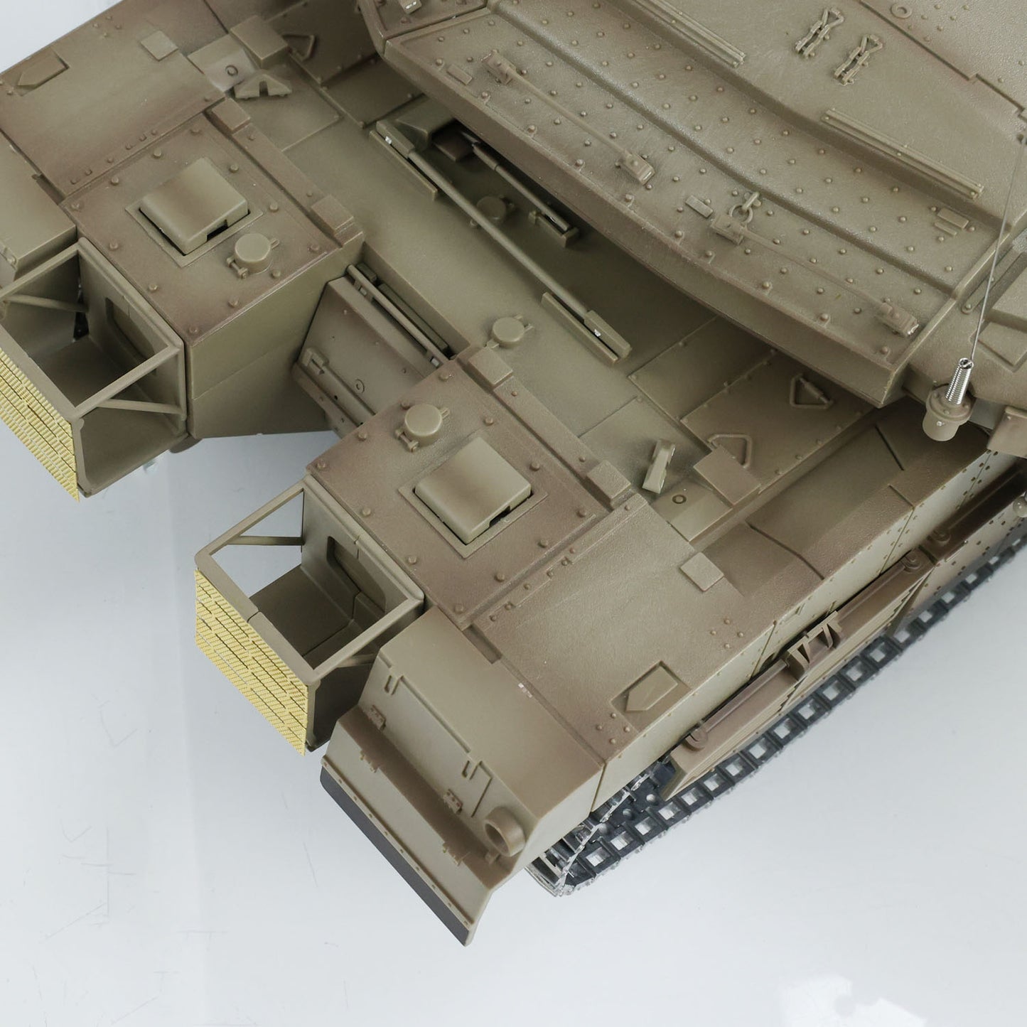 7.0 HengLong RC Tank 1/16 IDF Merkava MK IV 3958 Barrel Flash & Smoke Effect 360 Degree Turret BB IR Armored Military Vehicle Model