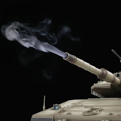 7.0 HengLong RC Tank 1/16 IDF Merkava MK IV 3958 Barrel Flash & Smoke Effect 360 Degree Turret BB IR Armored Military Vehicle Model