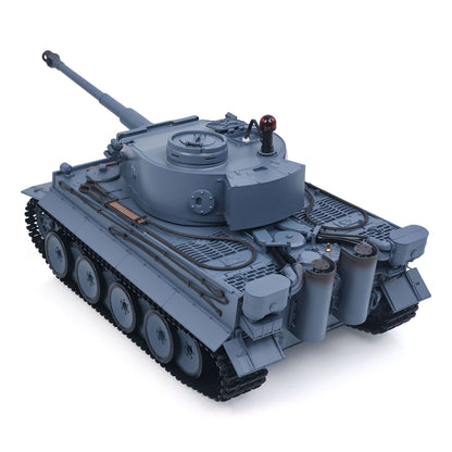 Henglong 1/16 Plastic 7.0 3818 Tiger I RTR RC Tank FPV 360 Degree Turret BB IR Steel Gearbox Metal Barrel Recoil Sound Light