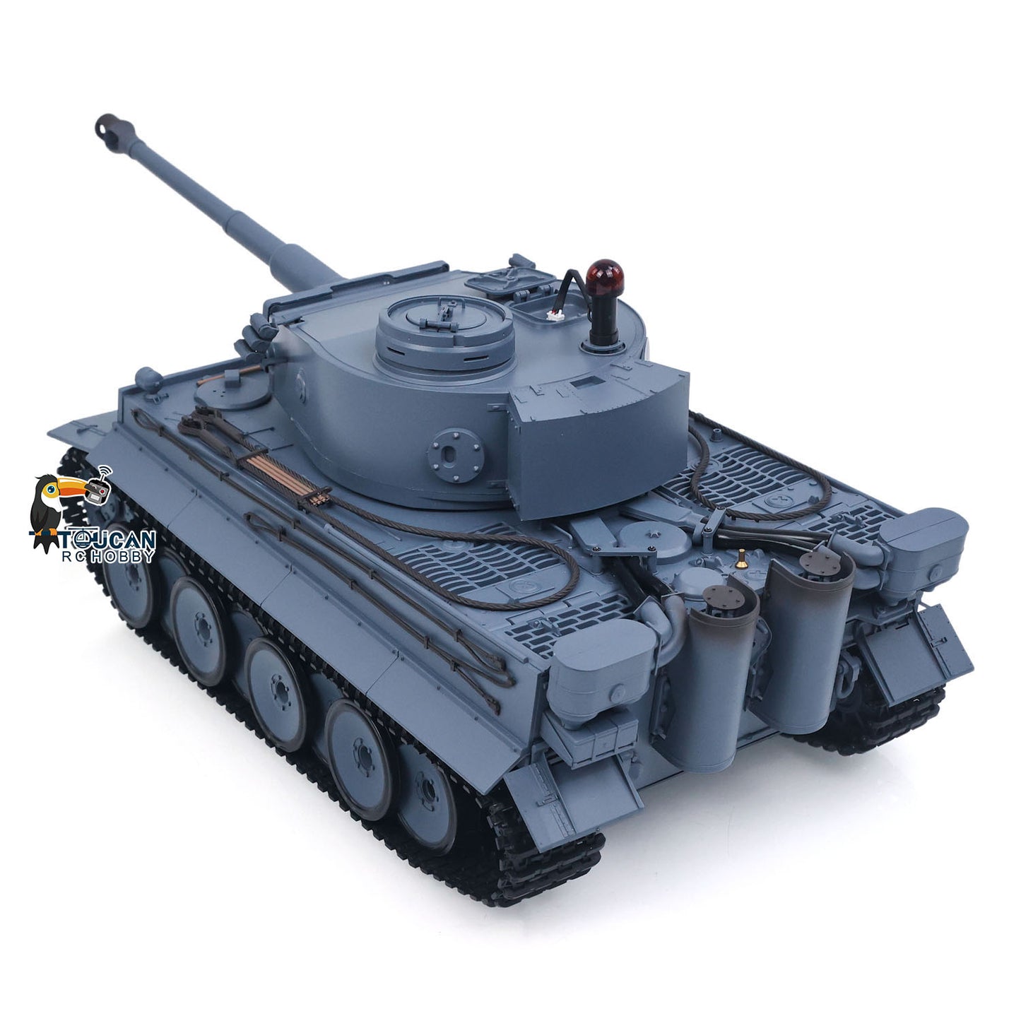 Henglong 1/16 TK7.0 Plastic German Tiger I RTR RC Tank 3818 with Steel Gearbox Metal Barrel Recoil 360 Degrees Turret BB Unit Infrared Combat
