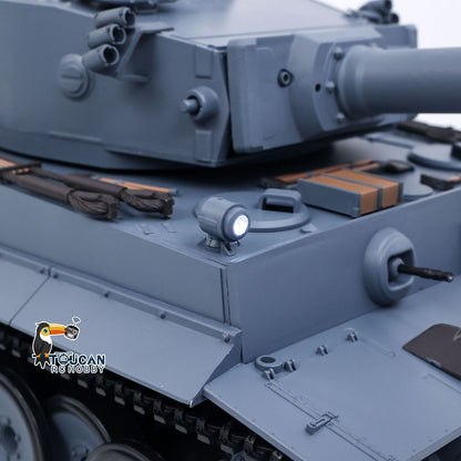Henglong 1/16 TK7.0 Plastic German Tiger I RTR RC Tank 3818 with Steel Gearbox Metal Barrel Recoil 360 Degrees Turret BB Unit Infrared Combat