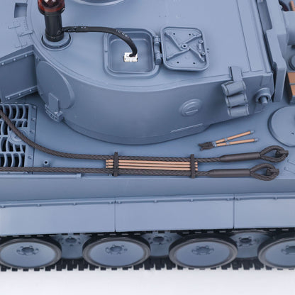 2.4 Ghz Henglong 1/16 7.0 Plastic 3818 Tiger I RTR RC Tank Infrared Combat BB Sounds Lights Smoke Model Metal Barrel Recoil