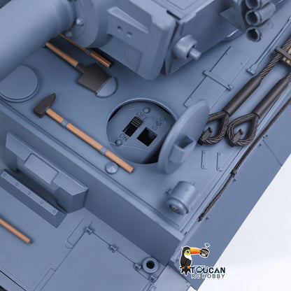 Henglong 1/16 TK7.0 Plastic German Tiger I RTR RC Tank 3818 Infrared Combat BB Sounds Lights Smoke Model Metal Barrel Recoil