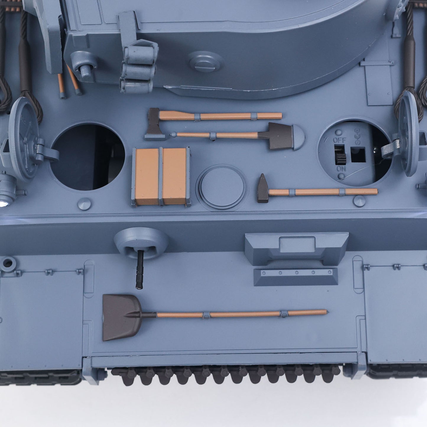 Henglong 1/16 Plastic 7.0 3818 Tiger I RTR RC Tank FPV 360 Degree Turret BB IR Steel Gearbox Metal Barrel Recoil Sound Light
