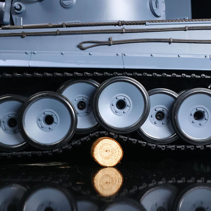 Henglong 1/16 Plastic 7.0 3818 Tiger I RTR RC Tank FPV 360 Degree Turret BB IR Steel Gearbox Metal Barrel Recoil Sound Light
