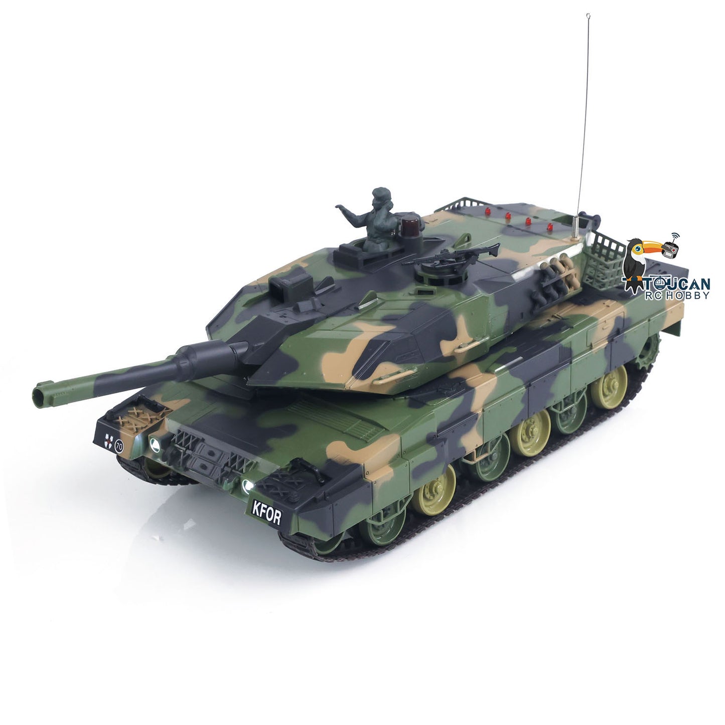 Heng Long 1/24 RC Plastic Tank 3816-2 3809 2.4G Remote Control Assembled With Infrared Combating BB Shooting System Tank Model