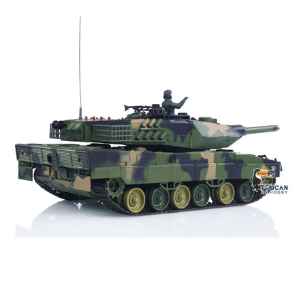 Henglong 1/24 Plastic 3809 Leopard2A5 RC Tank Model with BB Unit Infrared Combat Spray Water Turret Elevation and Depression Sound Light