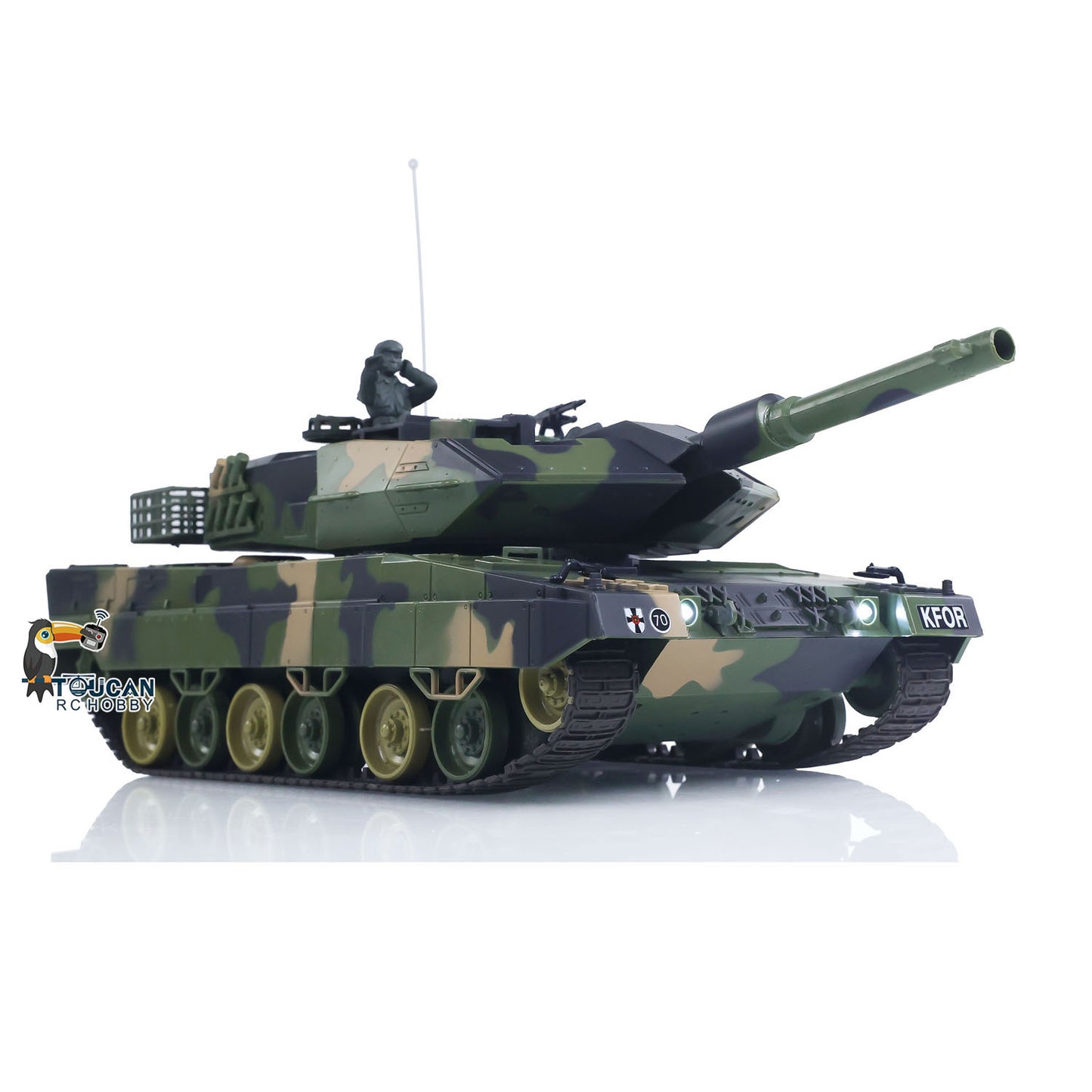 Heng Long 1/24 RC Plastic Tank 3816-2 3809 2.4G Remote Control Assembled With Infrared Combating BB Shooting System Tank Model