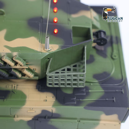 Henglong 1/24 Plastic 3809 Leopard2A5 RC Tank Model with BB Unit Infrared Combat Spray Water Turret Elevation and Depression Sound Light