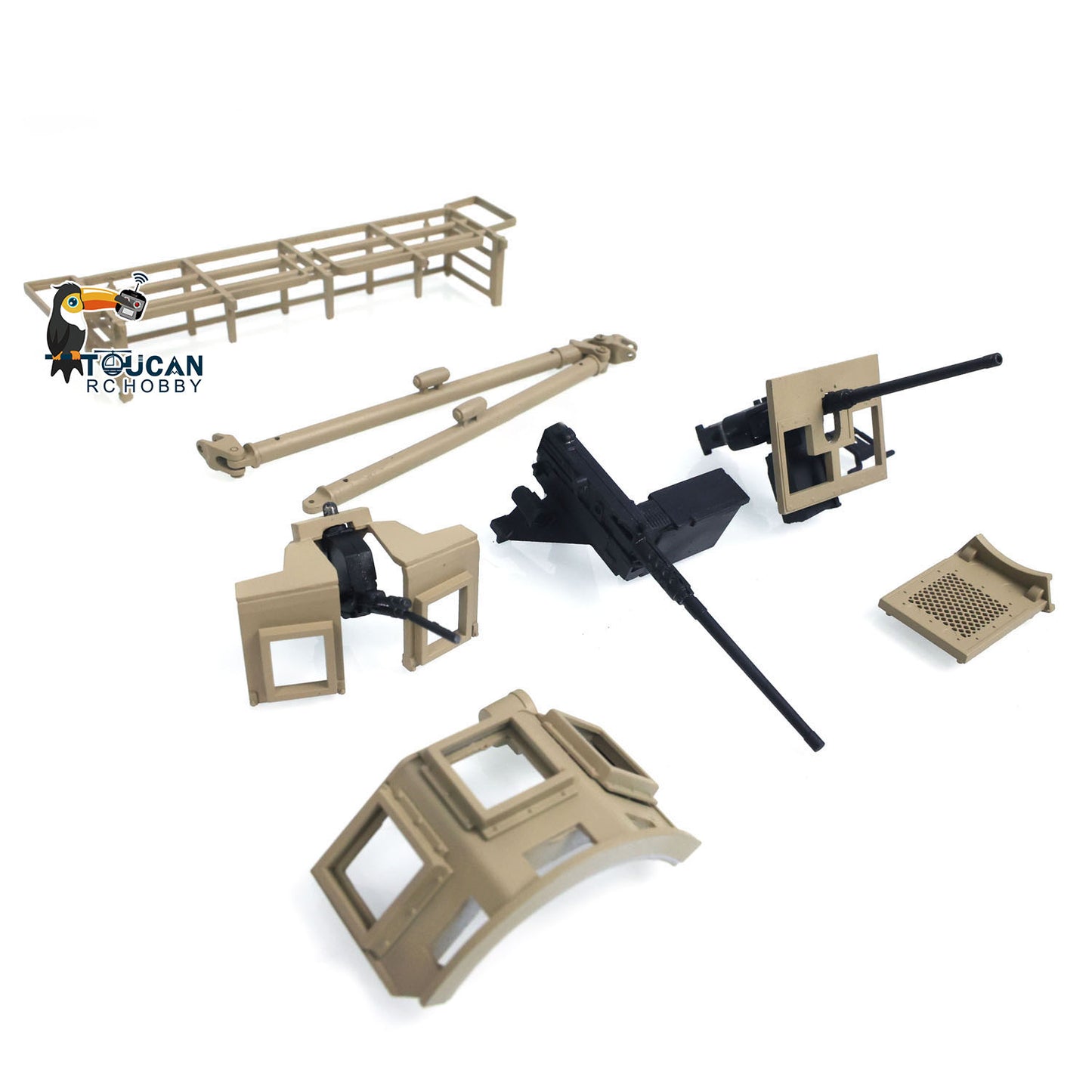 CS Abrams M1A2 TUSKI Metal Upgrade Set For 1/16 Plastic Remote Control Vehicle 3918 Tamiya Henglong Tank Model Accessories
