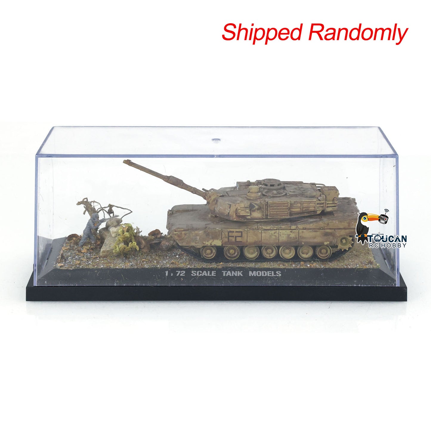 Henglong 1/72 Sclae Plastic US Abrams M1A2 Tank 3918 Static Scene Model Without Sounds Smoke With 360?? Manual Rotating Turret