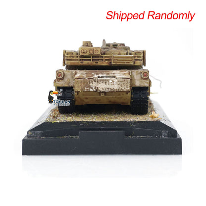 Henglong 1/72 Sclae Plastic US Abrams M1A2 Tank 3918 Static Scene Model Without Sounds Smoke With 360?? Manual Rotating Turret