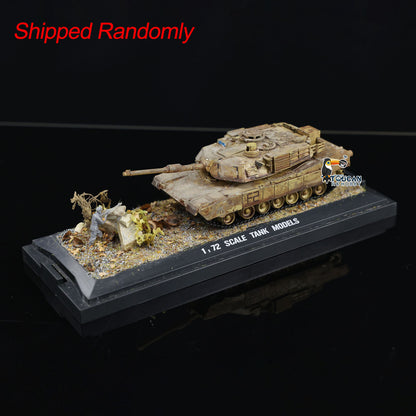 Henglong 1/72 Sclae Plastic US Abrams M1A2 Tank 3918 Static Scene Model Without Sounds Smoke With 360?? Manual Rotating Turret