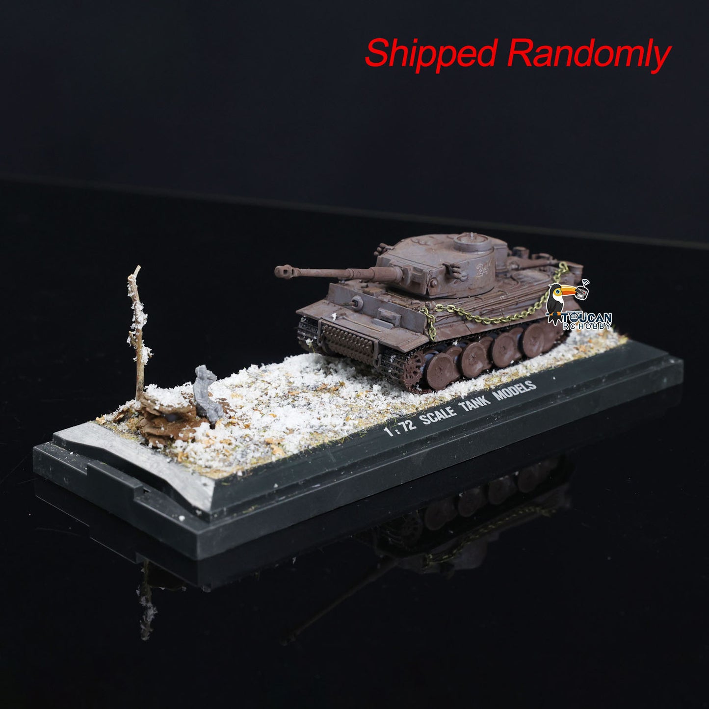 Henglong Static Tank 1/72 Scale Plastic Germany Tiger I 3818 Finished Tank Armored Vehicle Without Motor Toy Model