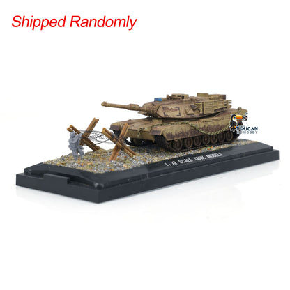 Henglong 1/72 Scale Weathered Effect US Abrams M1A2 Tank 3918 Static Model Without Radio Sounds Smoke Military Vehicle Model Toy