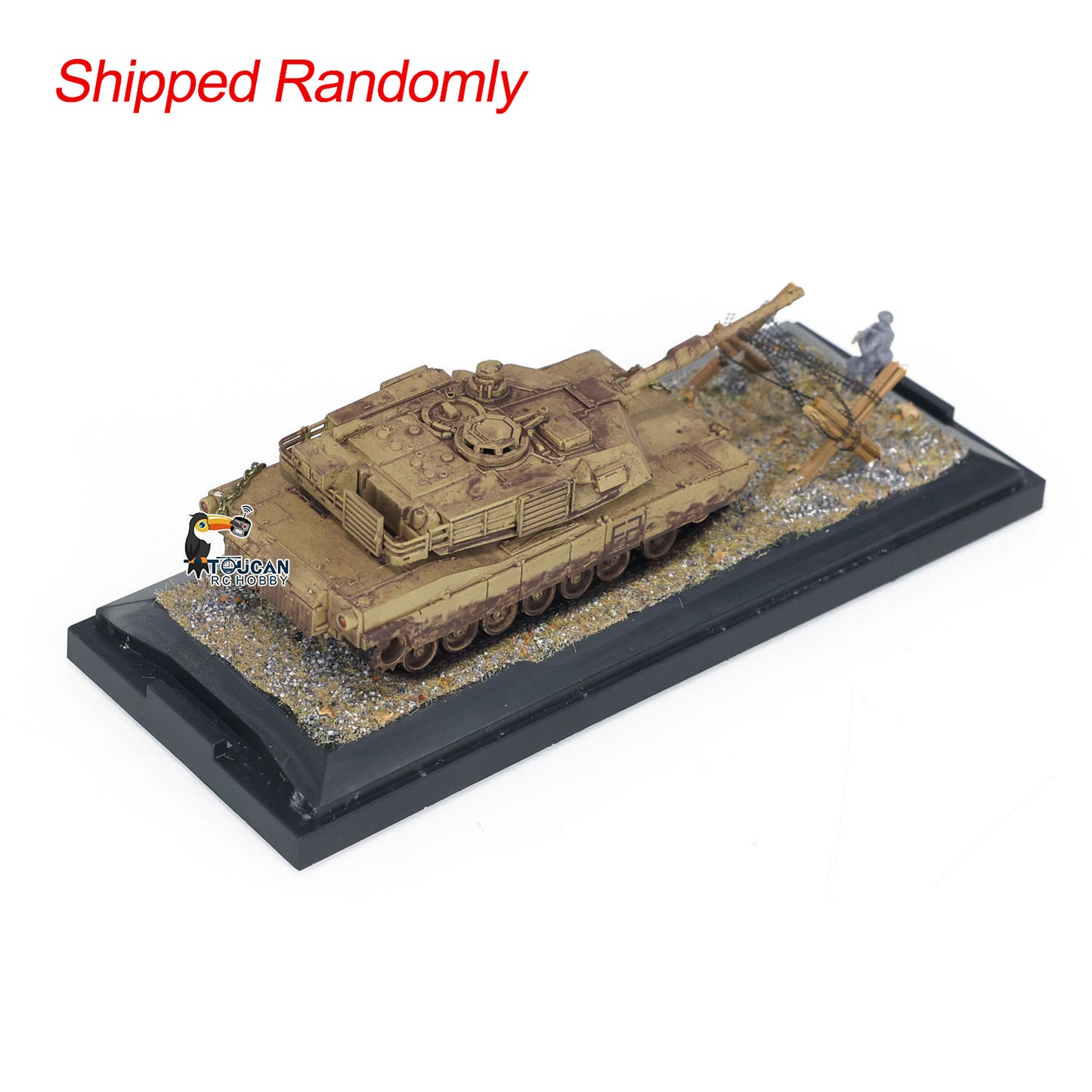 Henglong 1/72 Scale Weathered Effect US Abrams M1A2 Tank 3918 Static Model Without Radio Sounds Smoke Military Vehicle Model Toy