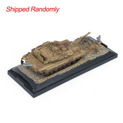 Henglong 1/72 Scale Weathered Effect US Abrams M1A2 Tank 3918 Static Model Without Radio Sounds Smoke Military Vehicle Model Toy